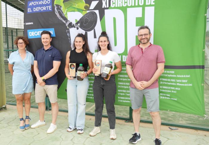 Las hermanas Gamero y Gabriel Novalbos y David Meléndez se imponen en el VIII Torneo Padelmanía de Minglanilla.