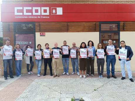 CCOO Cuenca reivindica la democratización del trabajo y el papel fundamental del sindicalismo para lograr un empleo decente