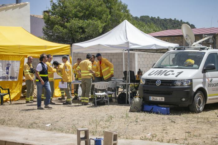 El incendio forestal de Valverdejo muestra una favorable evolución con el 90% perimetrado