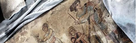 Comienzan las tareas de restauración del mosaico romano de Noheda