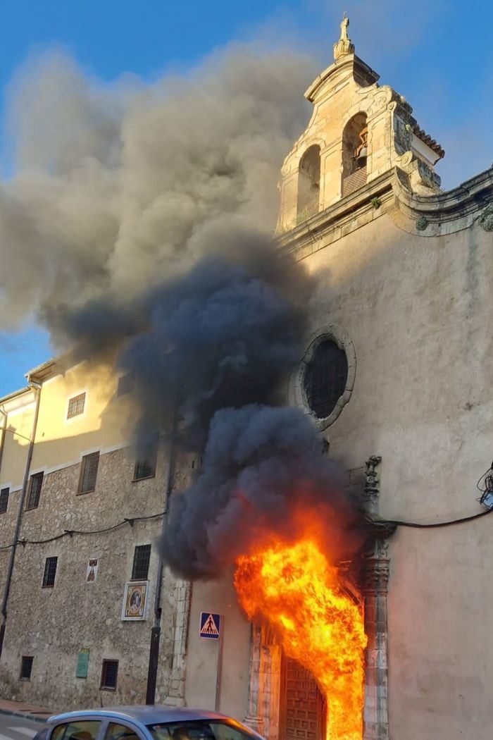 Detenido el individuo que provocó el incendio en la iglesia de las Concepcionistas
