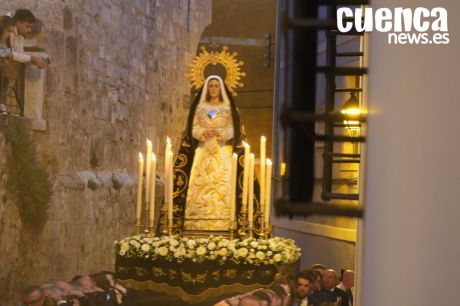 Las hermandades de la Soledad de San Agustín y del Puente inician conjuntamente sus cultos en honor a la Virgen de los Dolores