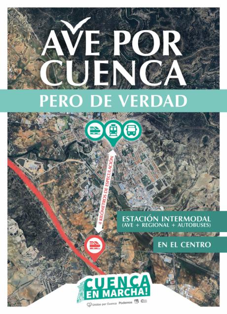 Cuenca en Marcha llevará al Pleno la solicitud para el traslado de la estación de AVE al centro