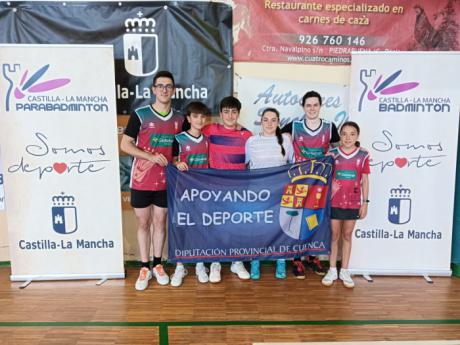El Club Deportivo Bádminton Albatros Cuenca arrasa en Torneo TTR en Piedrabuena con siete pódiums