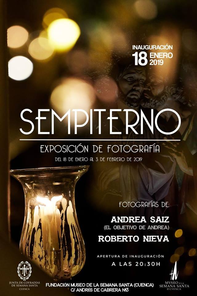 Andrea Sáiz y Roberto Nieva inauguran “Sempiterno” este viernes 18 en el Museo de Semana Santa