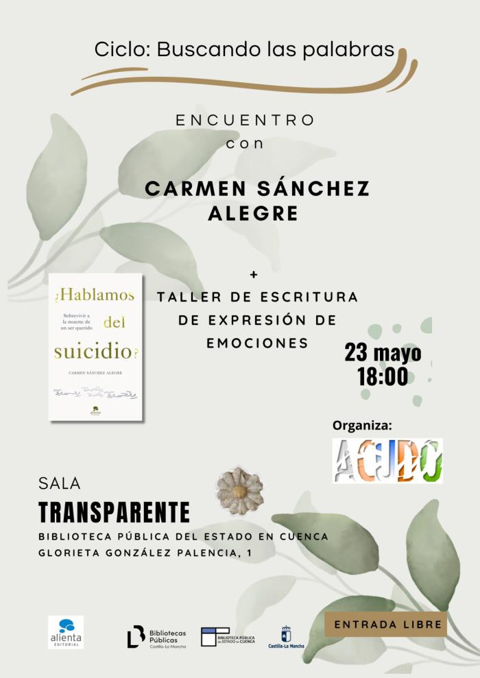 El libro de Carmen Sánchez Alegre ofrece esperanza y consejos para enfrentar el duelo por el suicidio