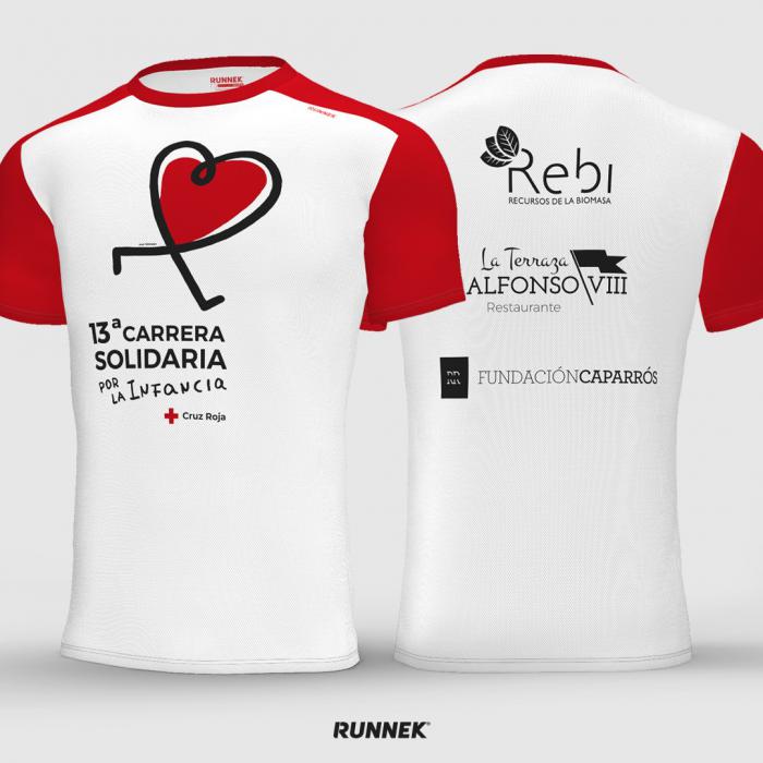 Ya disponibles las camisetas de la 13ª Carrera Solidaria por la Infancia que organiza Cruz Roja