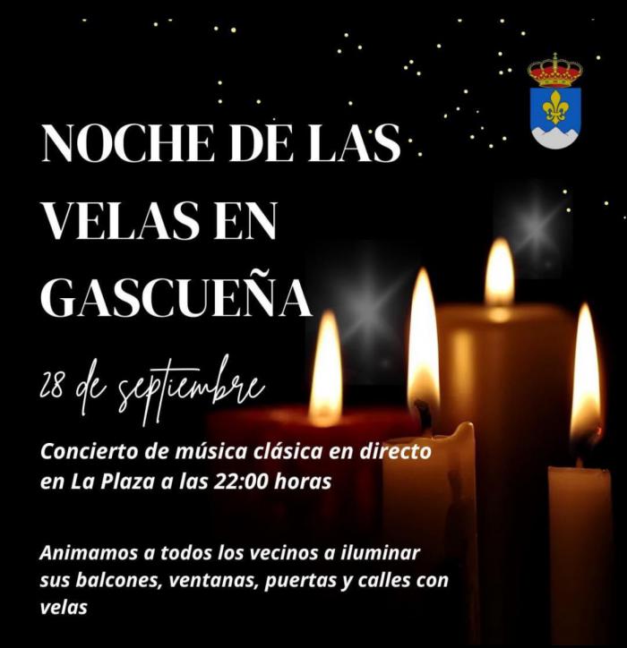 Gascueña acoge su primera ‘Noche de las Velas’ con un concierto de música clásica en su plaza