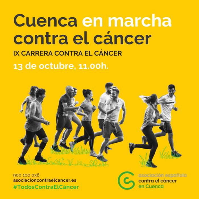 La Asociación celebra su novena edición de la ‘Marcha contra el cáncer’ en Cuenca el 13 de octubre