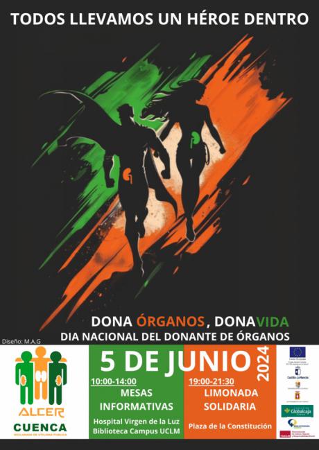 Mesas informativas y limonada solidaria en Cuenca para recaudar fondos en el Día Nacional del Donante de Órganos