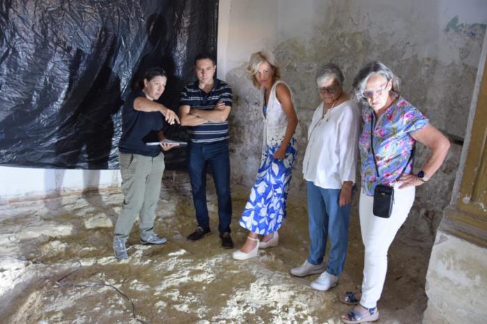 Las obras en la ermita de Huelves sacan a la luz restos de un mausoleo de época romana