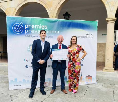 Un Conquense es reconocido en Oviedo en los V Premios Prevencionar por su iniciativa de convertir los centros sanitarios en espacios más saludables