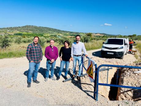 Las obras para la mejora de la red de abastecimiento de Priego entran en su recta final