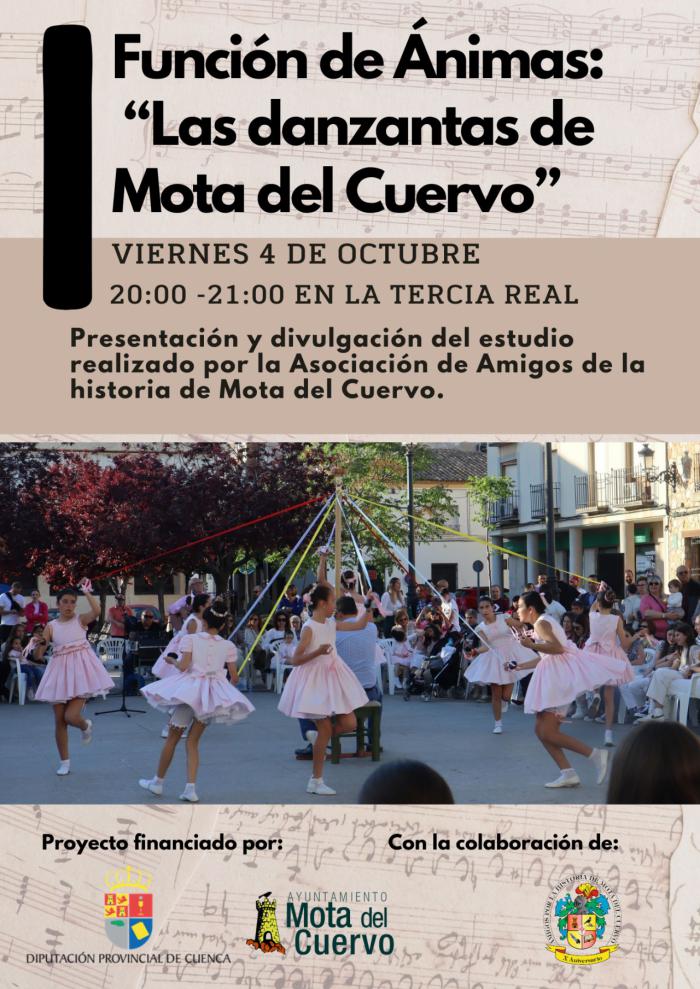 El estudio “Función de Ánimas: Las danzantas de Mota del Cuervo” se presentará el 4 de octubre en la Tercia Real