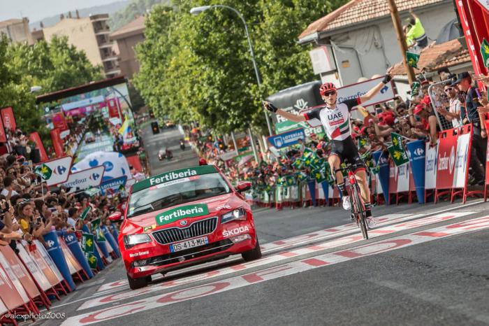 Imagen de archivo, llegada de La Vuelta a Cuenca en 2017