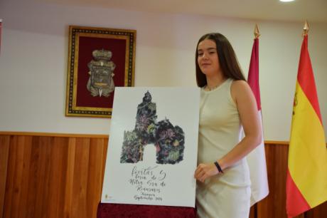 La obra ‘Bajo la luz de la luna’ de Naroa Huélamo se convierte en el emblema de las Fiestas y Feria Nuestra Señora de Riánsares 2024