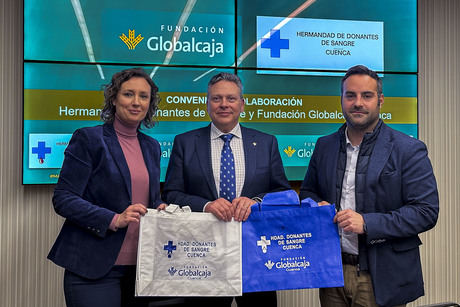 La Fundación Globalcaja y la Hermandad de Donantes de Cuenca renuevan su acuerdo para continuar promoviendo la donación de sangre