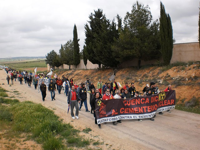 Cerca de 250 personas marcharon a Villar de Cañas este sábado por segunda vez para decir “No a la ATC”