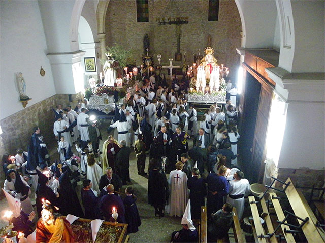 La lluvia impidió la salida de la procesión de la Oración en el Huerto, el prendimiento y la Virgen de la Esperanza y Caridad