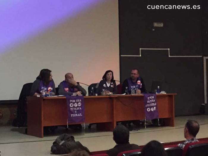 Trabajadores de RTVCM denuncian en Cuenca la manipulación informativa y la creación de una plantilla paralela