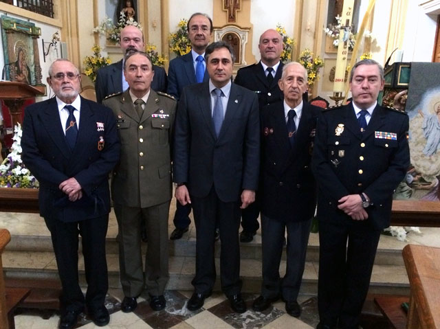 Autoridades civiles y militares acompañaron a la Hermandad de Veteranos de las Fuerzas Armadas y Guardia Civil en la festividad de San Hermenegildo 