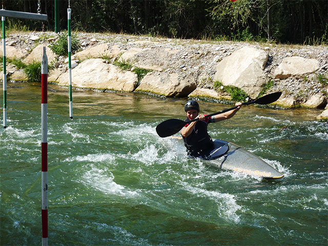 El club de piragüismo “Las Grajas” en la copa murciana de slalom