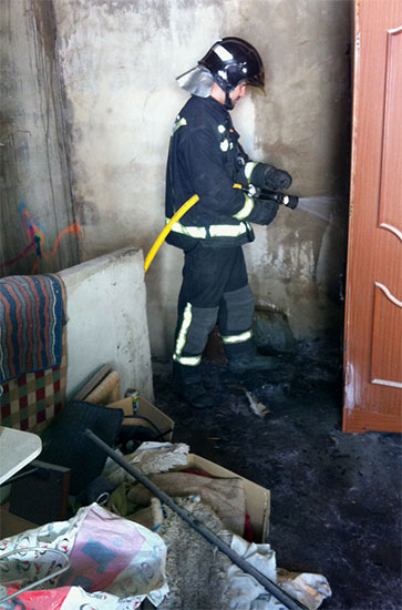 Un niño de 7 años resulta herido en un incendio en Quintanar del Rey