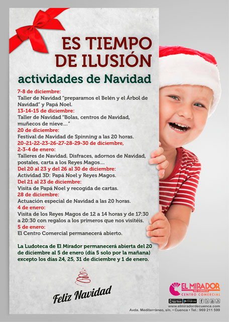 Papá Noel visita El Mirador en un fin de semana musical, deportivo y solidario