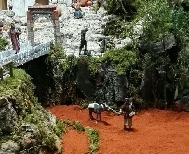 La Borriquilla se une a la Ruta de los Belenes con un belén tradicional conquense