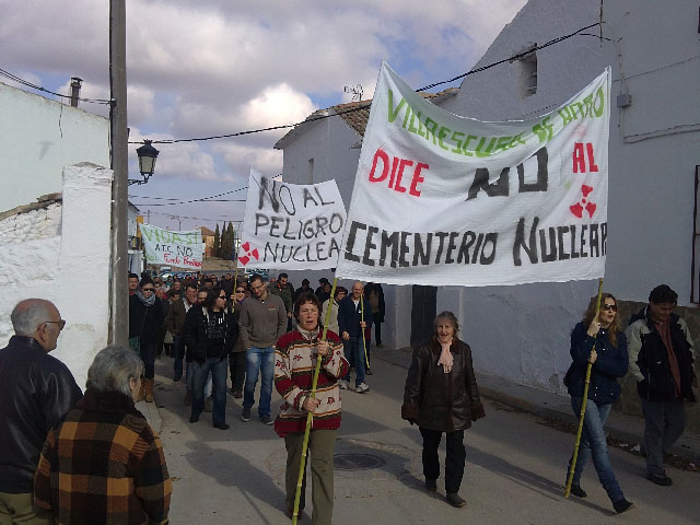 La Asoc. Medioambiental fuente breñosa participó en la concentración en Villaescusa de Haro contra el ATC