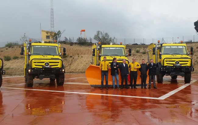 La Junta recepciona ocho de las 16 autobombas forestales que se incorporan al Servicio de Extinción de Incendios 