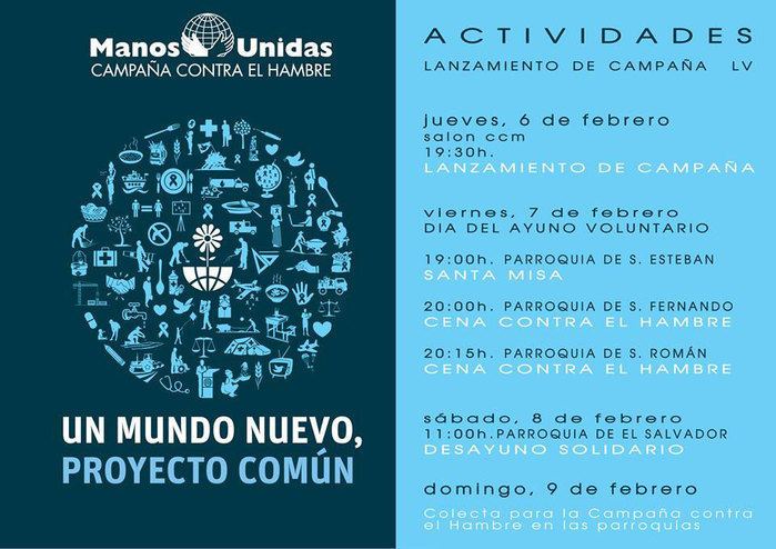  Manos Unidas lanza la campaña 2014 con el lema ‘Un mundo nuevo, un proyecto común’