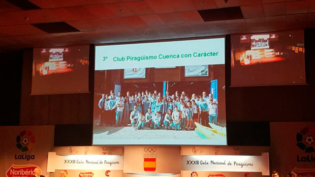 El Club Piragüismo Cuenca con Carácter premiado en la gala nacional de piragüismo