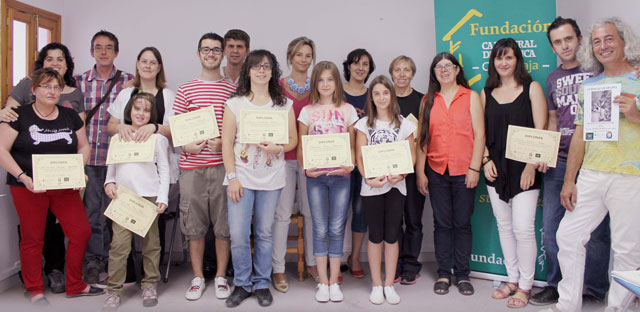 La Fundación Caja Rural de Cuenca, en la entrega de los diplomas del curso de grabado según la técnica de Goya