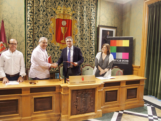 Ayuntamiento y Agrupación Provincial de Hostelería y Turismo firman un convenio de 15.000 euros para la promoción turística de Cuenca