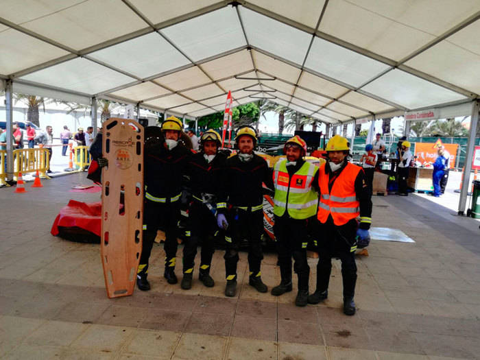 Cinco bomberos de Cuenca participaron en el Campeonato de España de Rescate en Accidentes de Tráfico