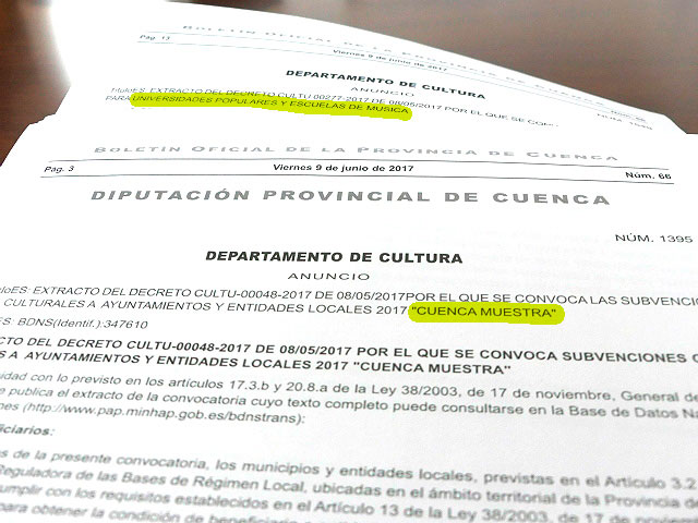 Diputación destina 170.000 euros a la formación y dinamización cultural de los municipios de la provincia