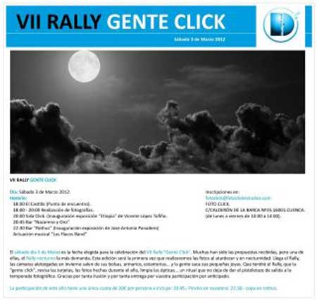 Este sábado se celebra en la capital la VII  edición del Rally Gente Click