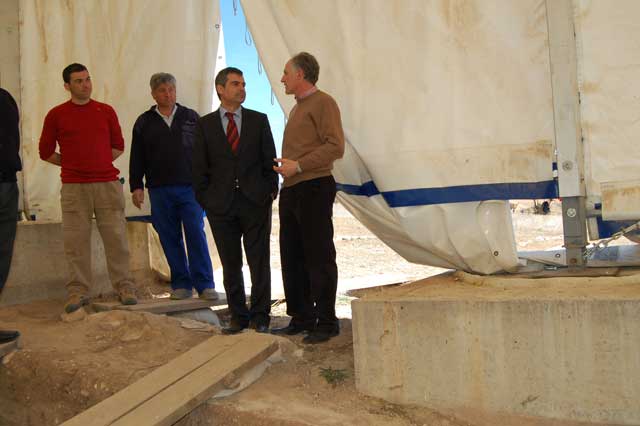  El delegado de la Junta visita el taller de empleo de la “Villa Romana de Noheda”