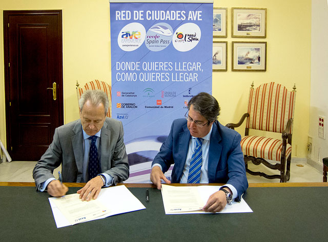 La red de ciudades AVE firma un convenio de patrocinio con AZVI 