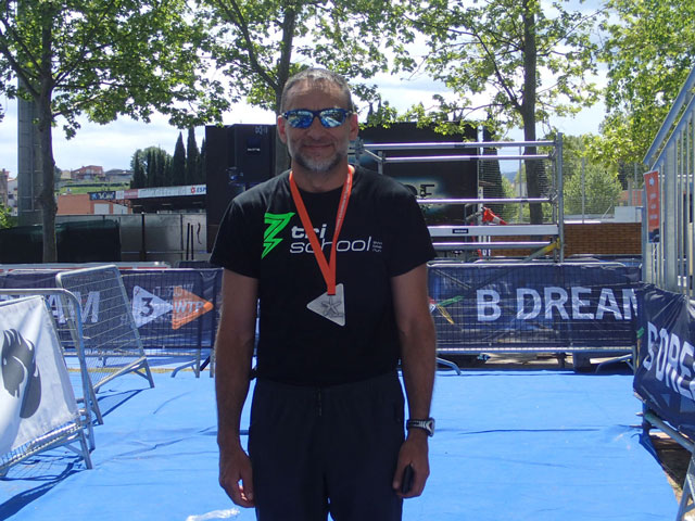 Pedro Rodríguez,  2º Clasificado en el Word Triatlón  Agemaster de Banyoles