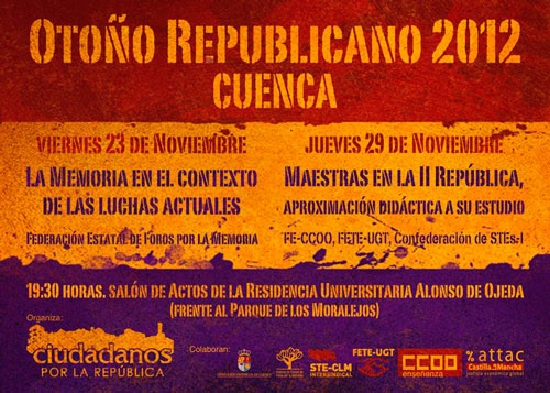 El Colectivo Republicano celebra su “Otoño Republicano 2012”