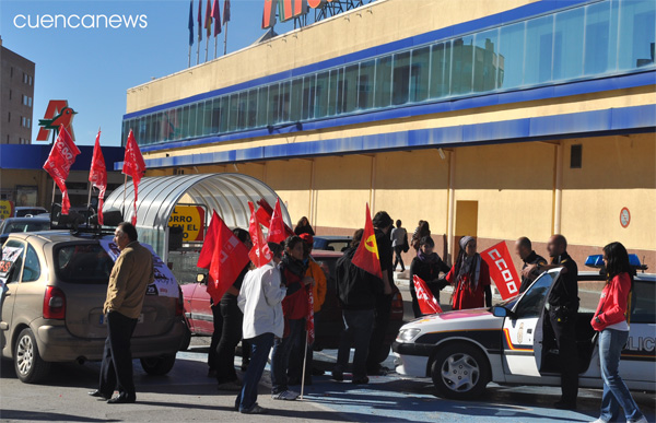 UGT Cuenca cifra el seguimiento de la huelga en un 80 por ciento  en el inicio de la jornada 