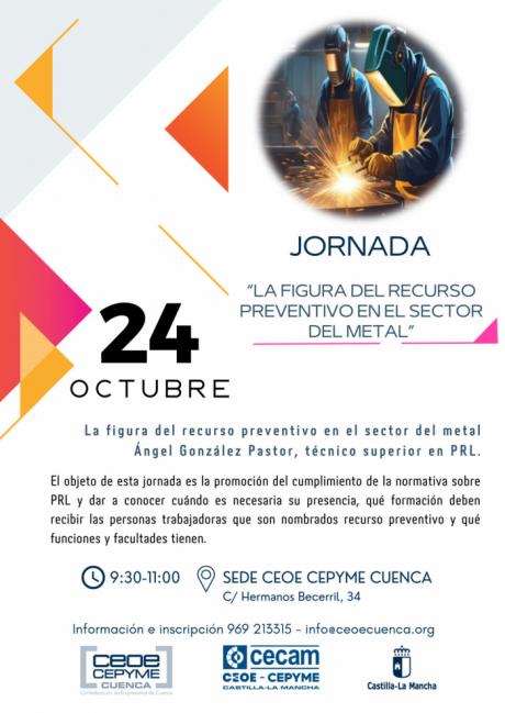 CEOE CEPYME Cuenca organiza jornada sobre prevención de riesgos laborales en el sector del metal