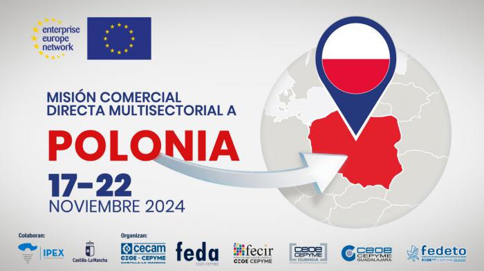 La Confederación de Empresarios informa de que están abiertas las inscripciones para una misión comercial en Polonia