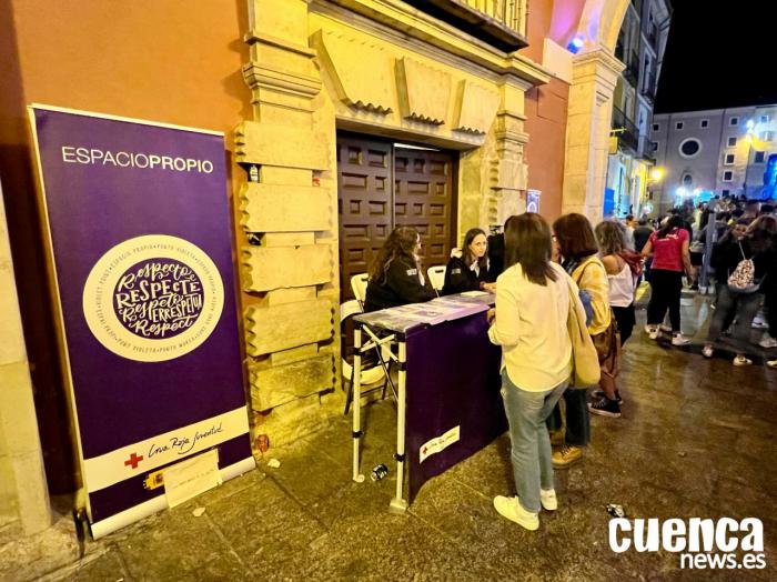 Punto Violeta instalado durante las fiestas de San Mateo